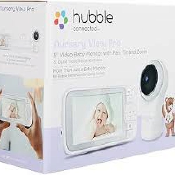 מוניטור תינוקות מדגם Hubble Nursery View Pro בגודל 5 אינץ