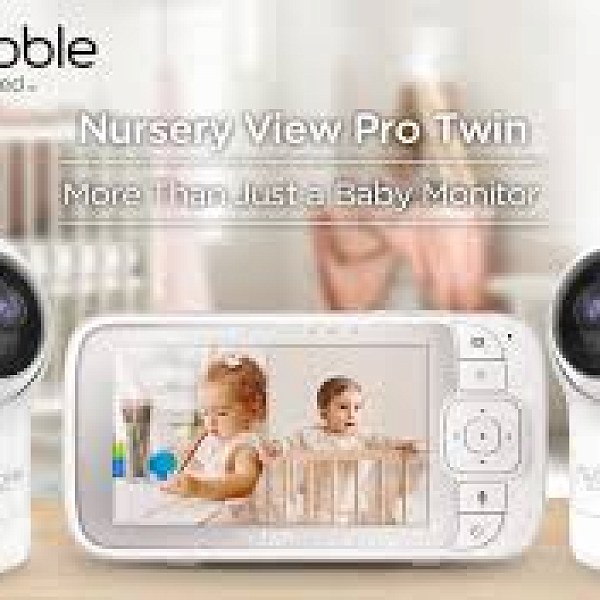 מוניטור תינוקות מדגם Hubble Nursery View Pro בגודל 5 אינץ