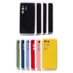 מגני סיליקון קטיפה צבעוניים לגלקסי S24 Ultra