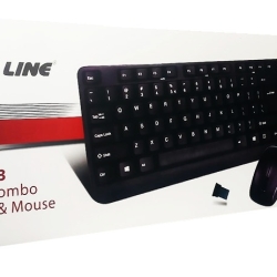 מקלדת + עכבר אלחוטיים Silver Line - wkm-1603HE (עברית-אנגלית)
